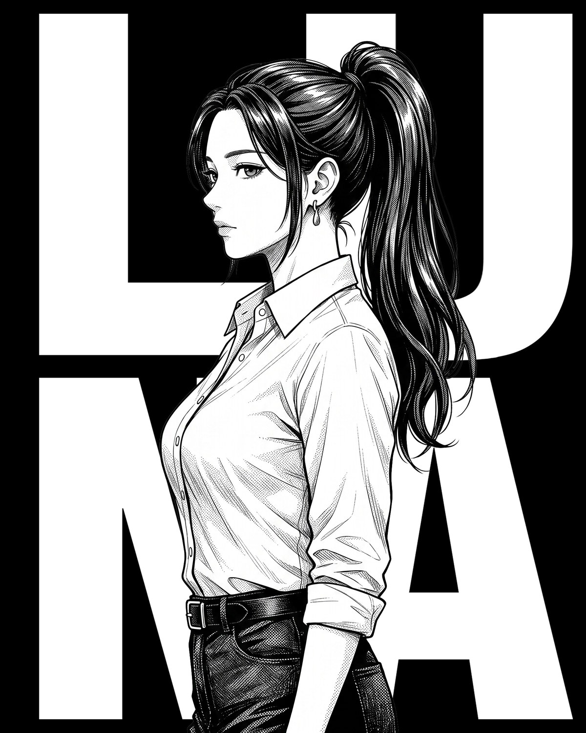 Luna Liu 線稿