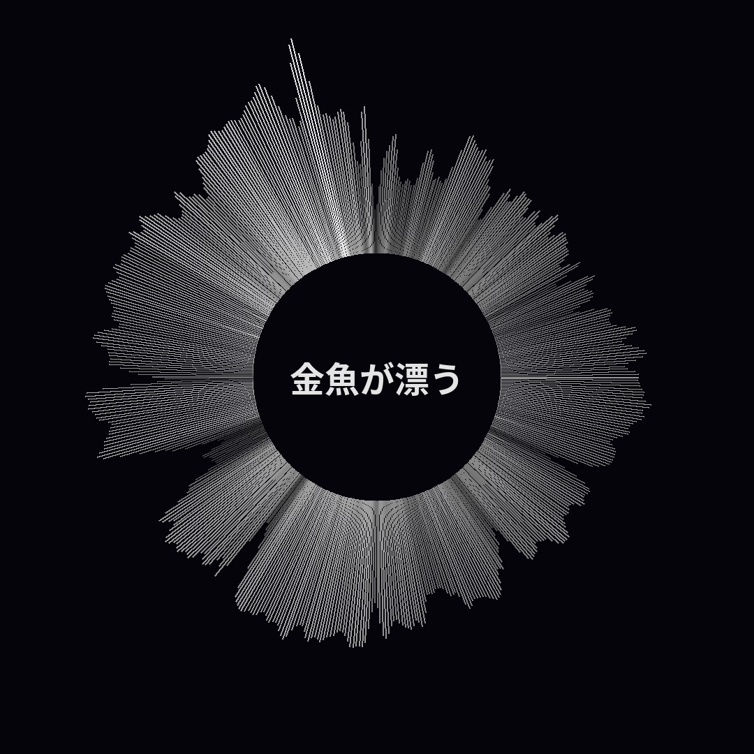 The shape of 金魚が漂う